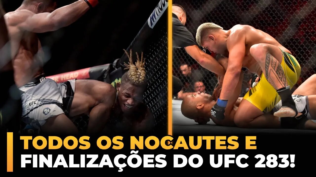 TODOS OS NOCAUTES E FINALIZAÇÕES DO UFC 283!