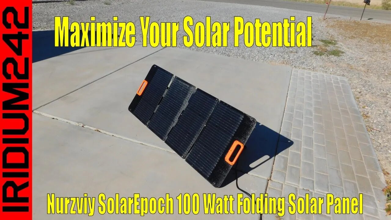 Go Off Grid with The Nurzviy SolarEpoch 100 Watt Folding Solar Panel