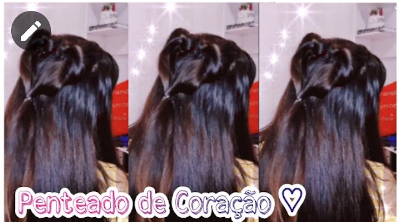 EASY HEART HAIRSTYLE ♡ WITH OWN HAIR