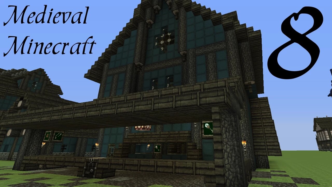 Minecraft: Medieval Large Shop Tutorial [part 8 season 3]