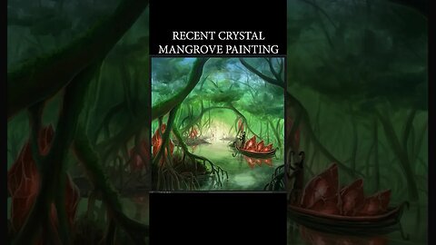 My recent drawing, painting, sketch, illustration, artwork: The Crystal Mangroves 😆🤷🏻‍♂️ #shorts