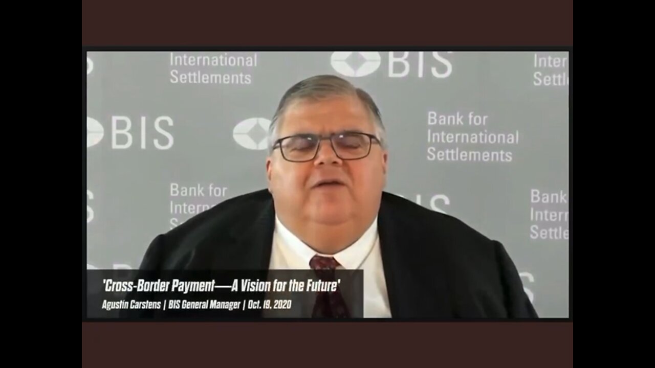 MD of the Bank of International Settlements which is the Central Bank of Central Banks