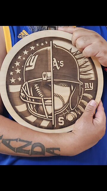 Half NY Giants/Half A's