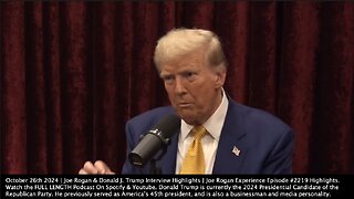 Joe Rogan & Donald J. Trump Interview Highlights | "Wind Mills. I Think Wind Mills Are Very Disruptive. You Want to See a Bird Cemetery? Go Under a Wind Mill Someday. The Most Effective Form of Electricity Is a Wind Mill."