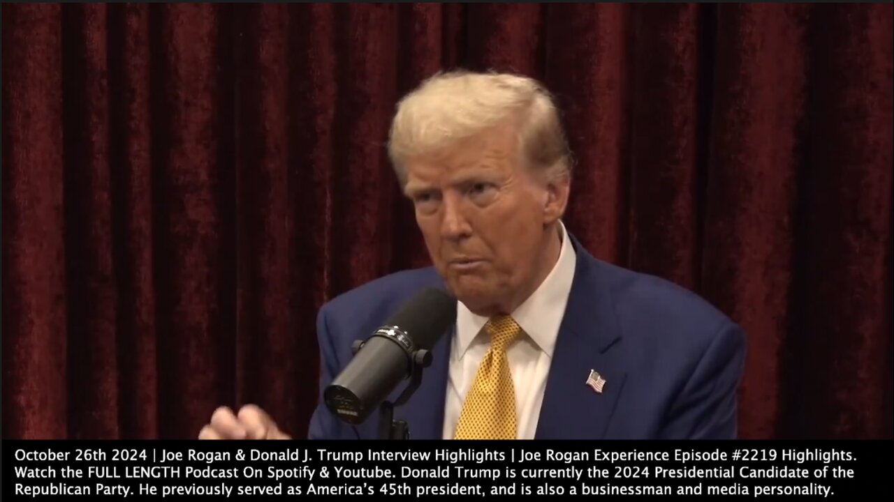 Joe Rogan & Donald J. Trump Interview Highlights | "Wind Mills. I Think Wind Mills Are Very Disruptive. You Want to See a Bird Cemetery? Go Under a Wind Mill Someday. The Most Effective Form of Electricity Is a Wind Mill."