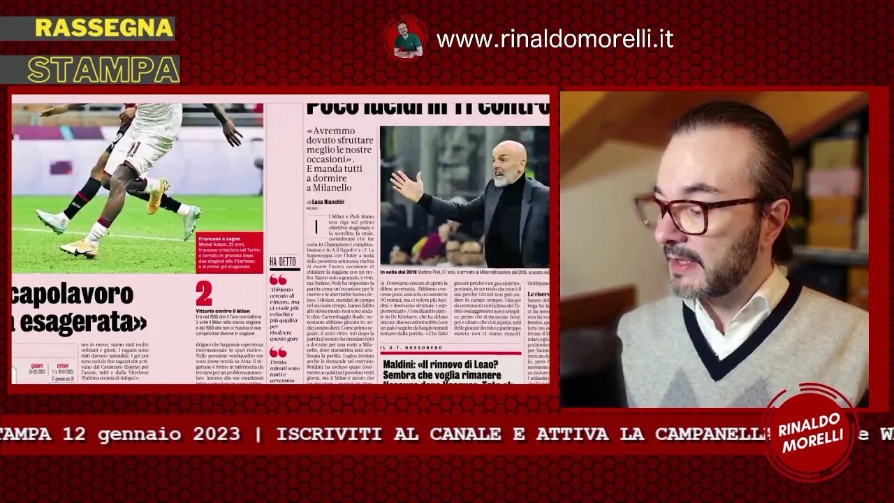 Flop Milan, il Torino va ai quarti di finale di Coppa Italia. Rassegna Stampa ep.227 | 12.01.23