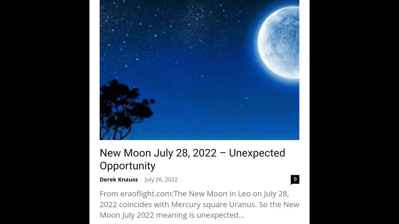 New Moon ? Quack..