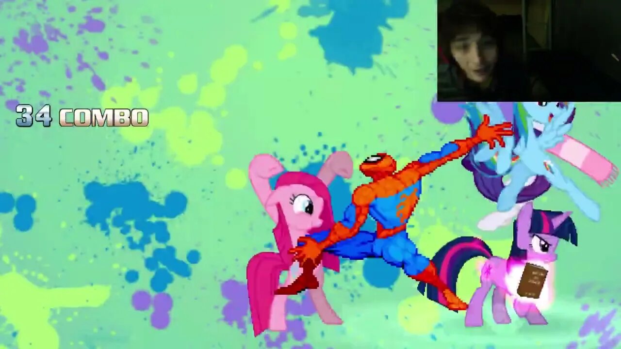 My Little Pony Characters (Twilight Sparkle, Rainbow Dash, And Rarity) VS Spider-Man In A Battle