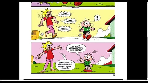 Cebolinha e O Louco Em O Espirrador Interrompido [Pause o Vídeo Caso Não Consiga Ler]