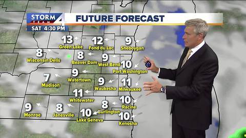 Spotty morning showers Saturday