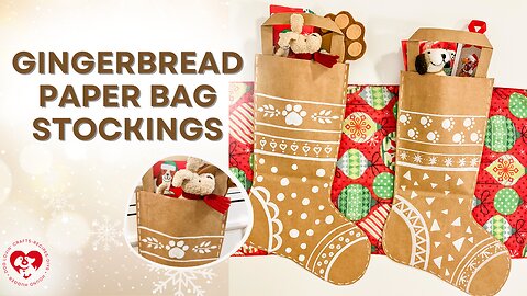 Gingerbread Stocking Gift Bags