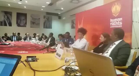 SOUTH AFRICA - Johannesburg - SAHRC Briefing on Malema Hate Speech (video) (FZ3)