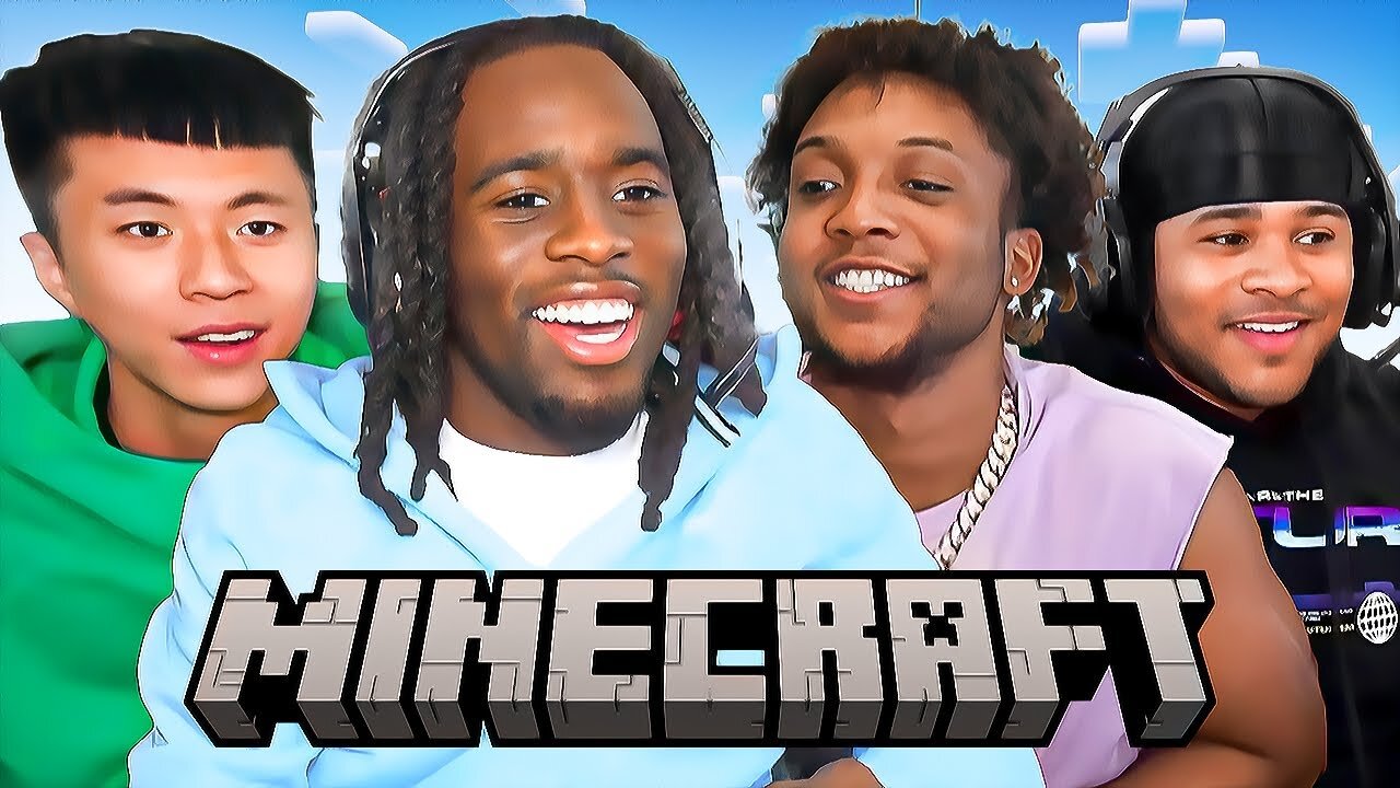 Kai Cenat Plays Minecraft With Fanum, Ray & YourRAGE!