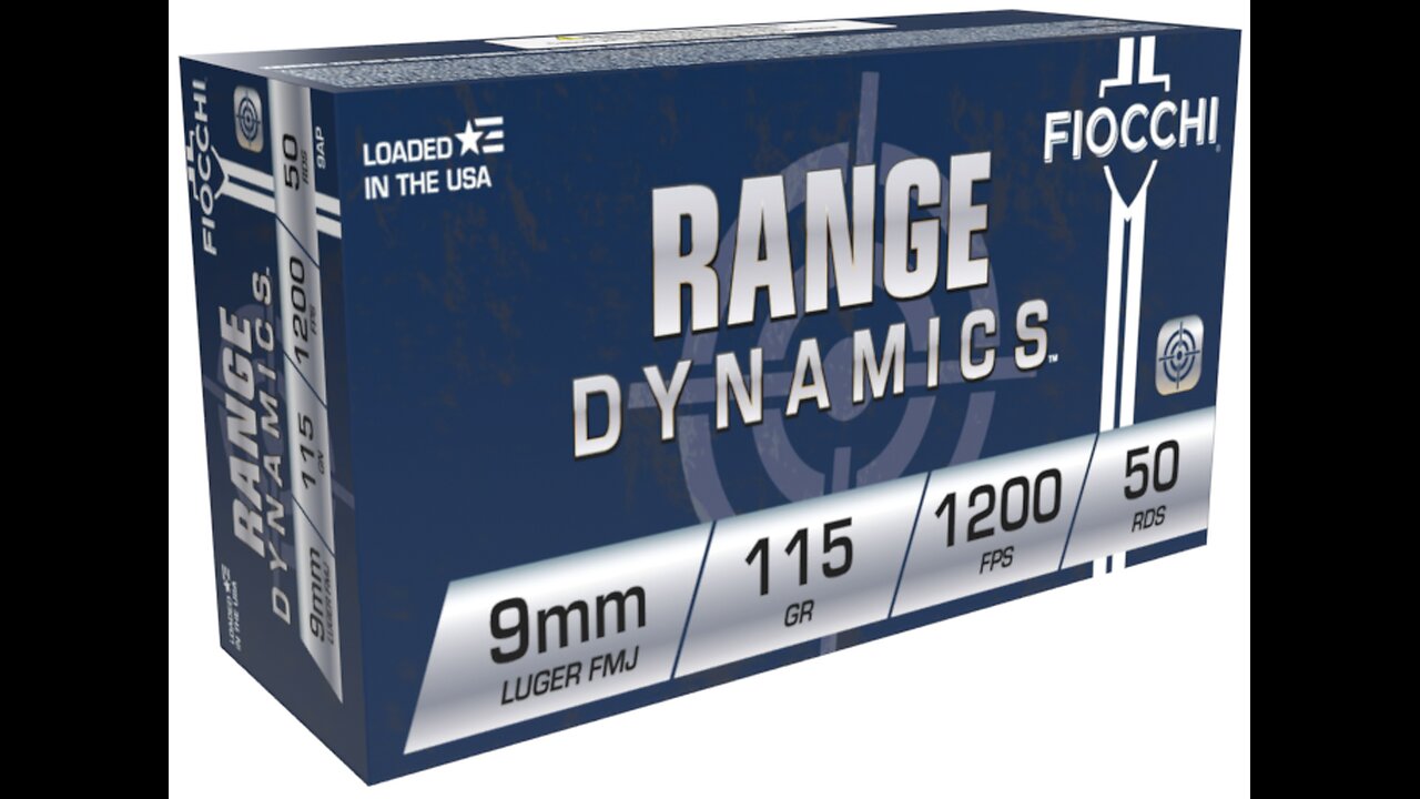 FIOCCHI RANGE DYNAMICS - 9mm Luger 1000 ROUNDS