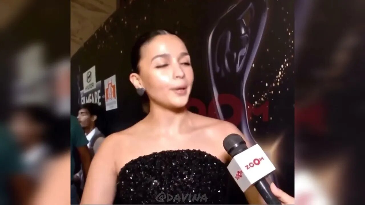 Alia Bhatt after receiving award for Gangubai Kathiawadi