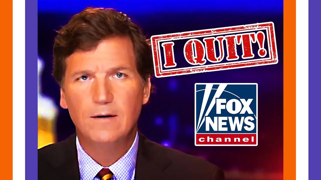 Tucker Carlson Quits Fox News Network 🟠⚪🟣 The NPC Show