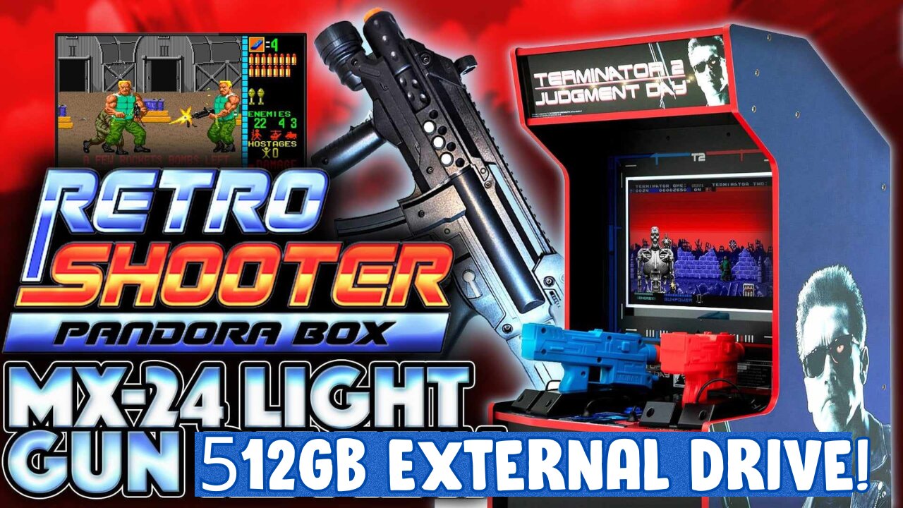 Retro Shooter MX-24 Light Gun Drive With 230+ Games From Retro Lizard!