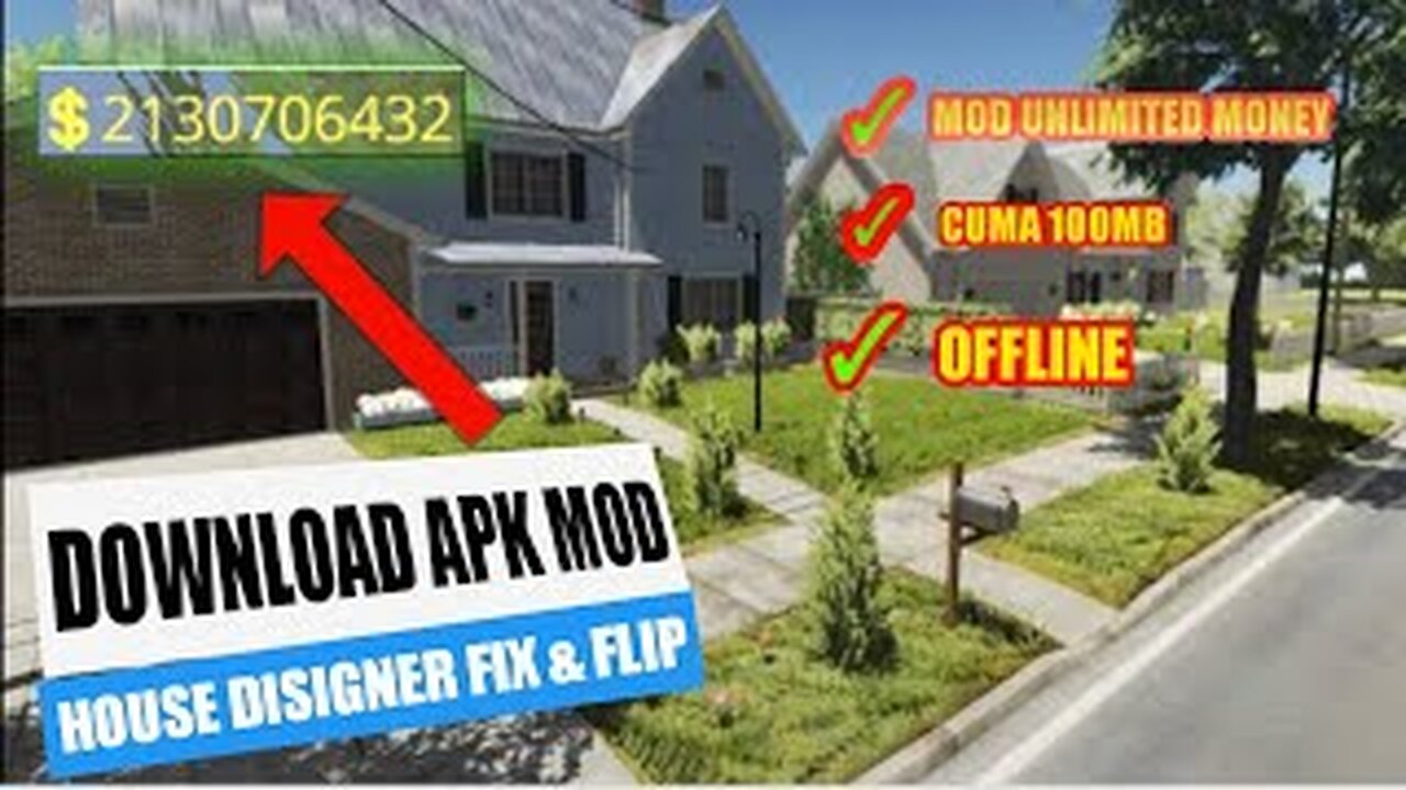 TUTORIAL HOW TO INSTALL MOD HOUSE DISIGNER FIX & FLIP UNLIMITED MONEY