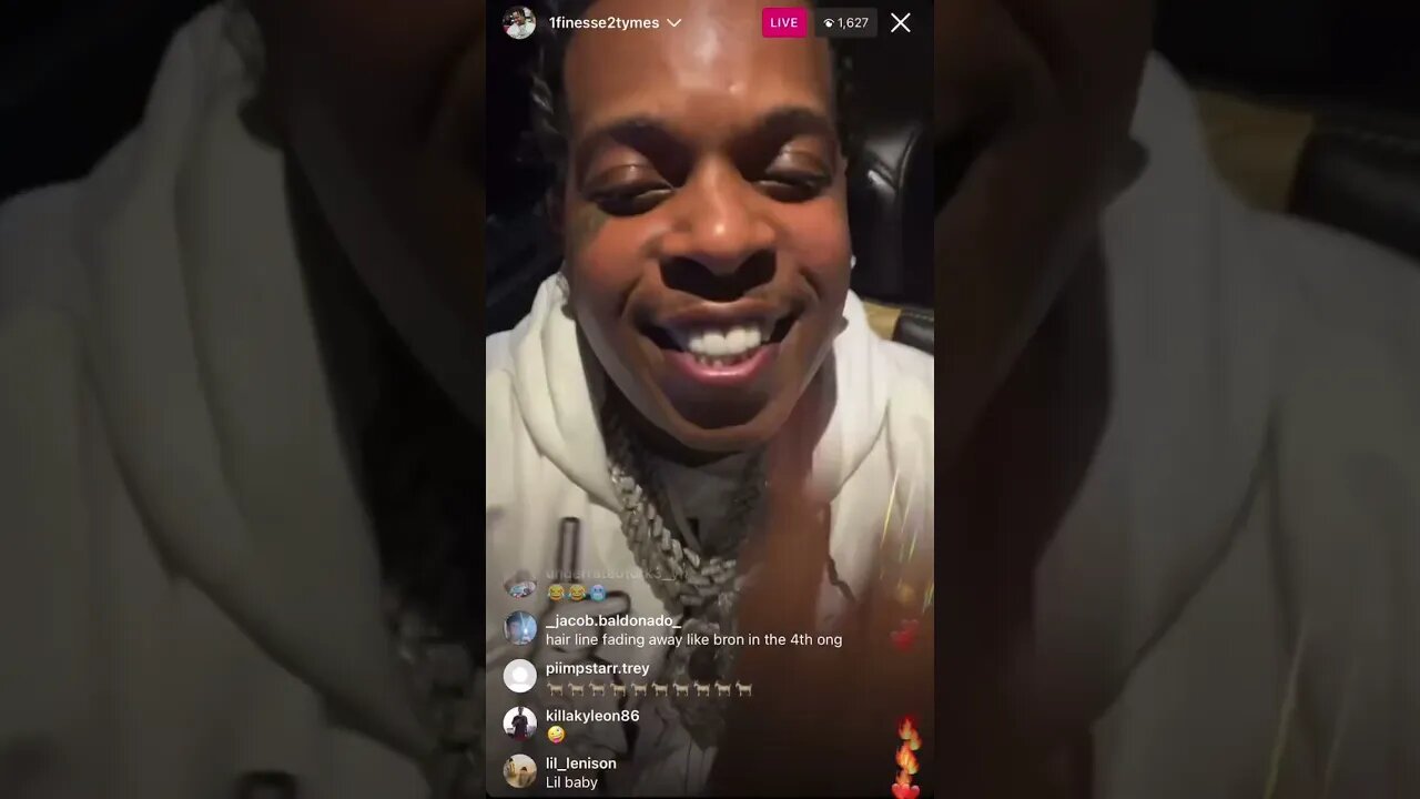 1finesse2tymes IG Live: Finesse2Tymes All Smiles With His Wifey Being Really Playful (07/03/23)