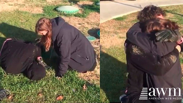 She Panics Watching Boyfriend Sustain Terrible Injury, Then He Gets Up Holding Crazy Surprise