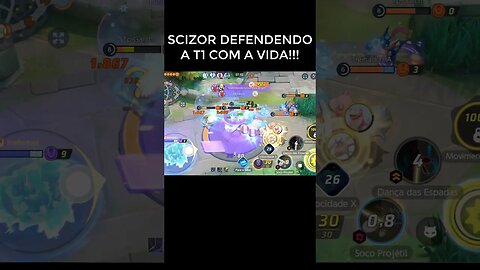 SCIZOR DEFENDENDO A T1 COM A VIDA 😱😱POKÉMON UNITE #shorts