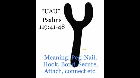 "UAU" Psalms 119:41- 48