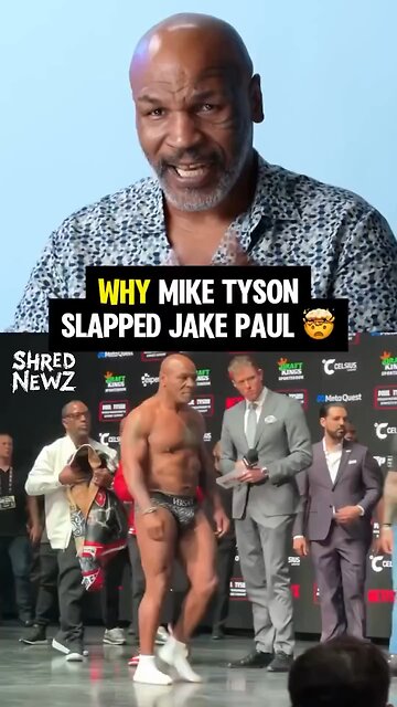 Mike Tyson SLAPS Jake Paul During Face-Off! 🥊😂