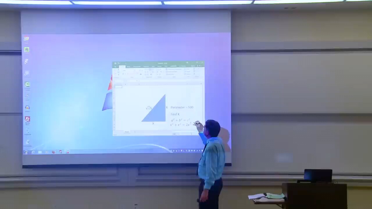 Math Professor Fixes Projector Screen (Funny Prank Video)