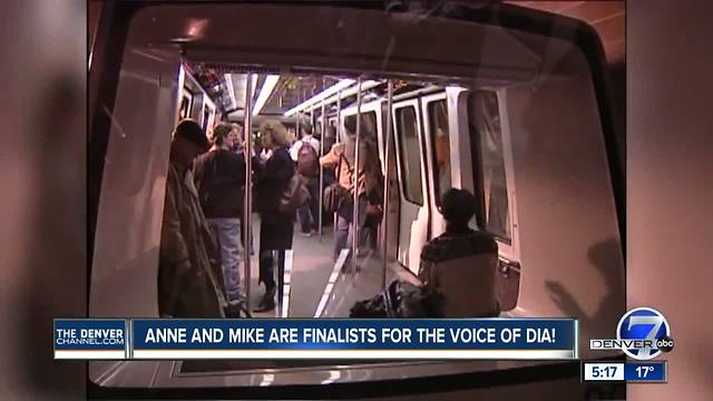 Vote for Anne Trujillo and Mike Nelson to be the next voices of the DIA terminal train