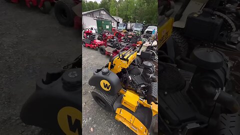 LOTS of mowers! BEST Stand on Mower review EVER!!! #mowing #mower #lawnmower #review #bestreview