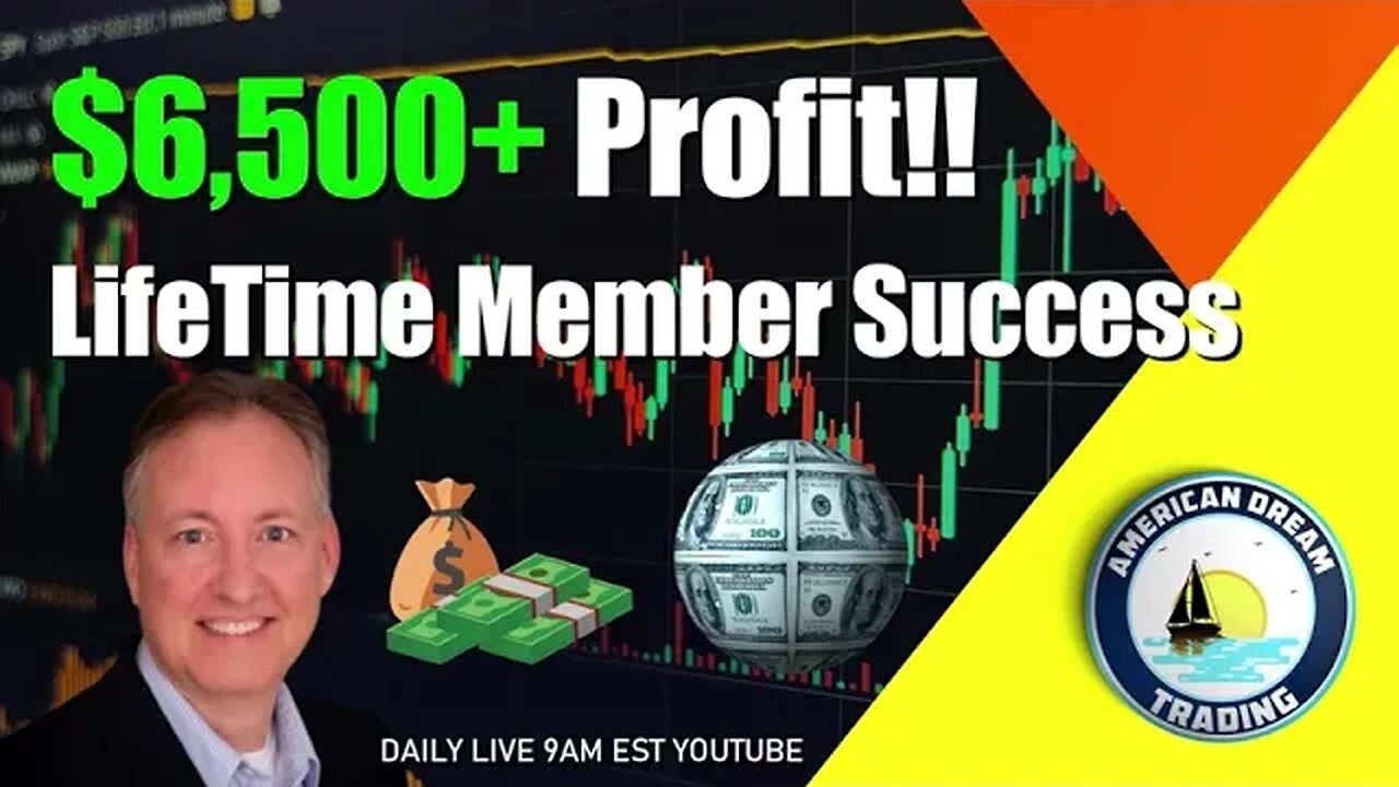 Huge $6,500 Profit Lifetime Member Stock Market Success