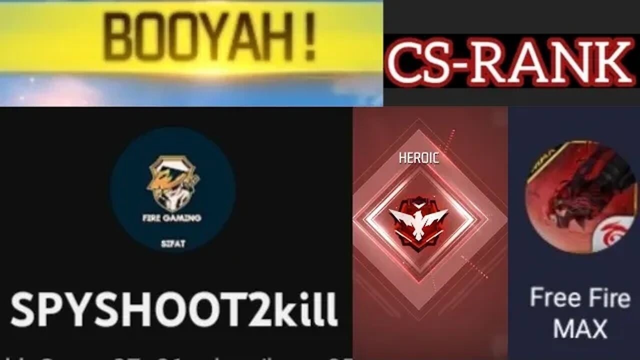 Free Fire CS-RANK Heroic Gameplay. #free fire #android #game #video #free fire cs-rank push
