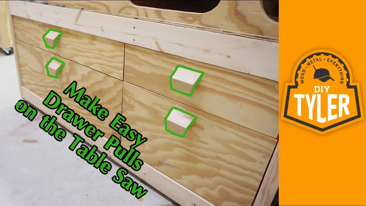 Easy Drawer Pulls on the Table Saw