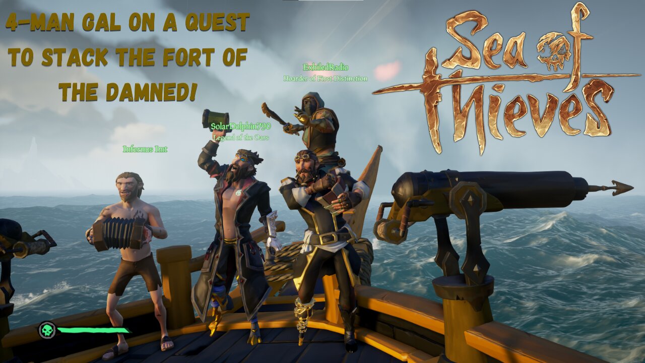 4-Man GAL! on a quest to stack FOTD! - Sea of Thieves Gameplay!