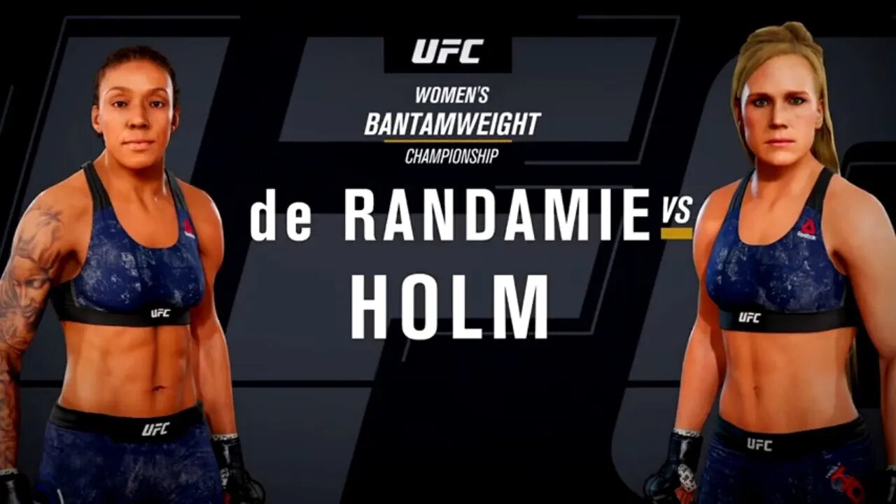 EA Sports UFC 3 Gameplay Holly Holm vs Germaine de Randamie