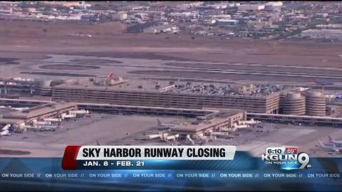 Sky Harbor's north runway closed for repairs Jan. 8 to Feb. 21