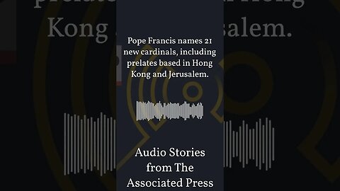 Pope Francis names 21 new cardinals, including prelates based in Hong Kong and Jerusalem. |...