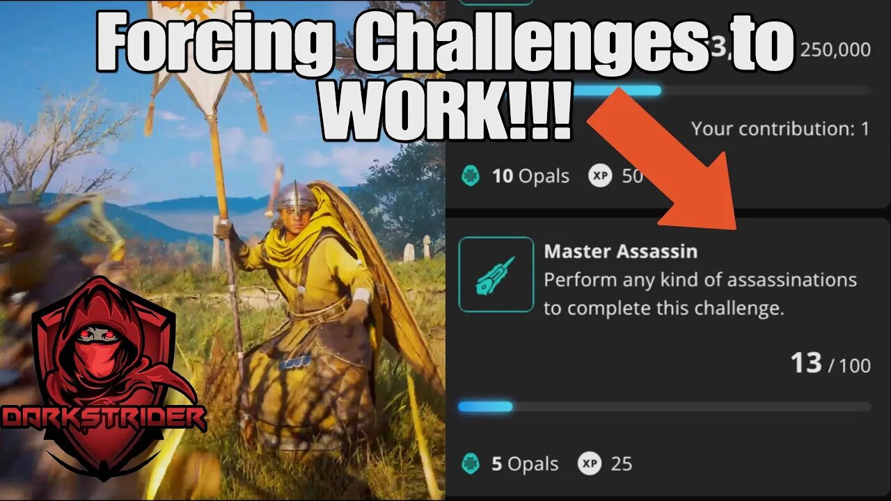 Assassin's Creed Valhalla- Forcing Challenges to WORK!!!