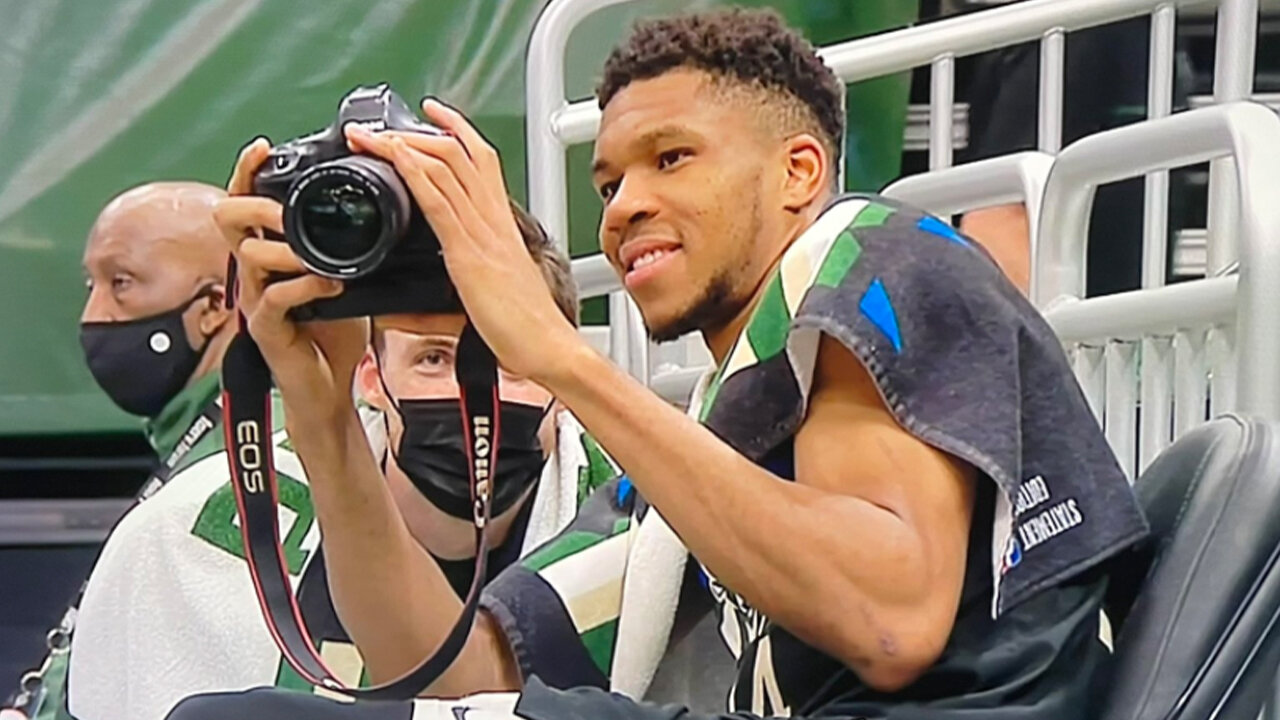 Giannis Antetokounmpo Disrespects Pacers, So BORED In Blowout Win He Took Pictures On The Sideline