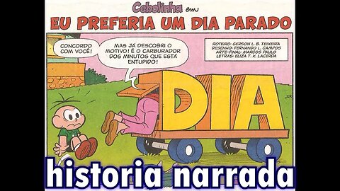 Cebolinha em Eu preferia um dia parado Gibis do Rapha