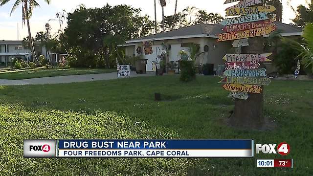 Drug bust near Cape Coral park