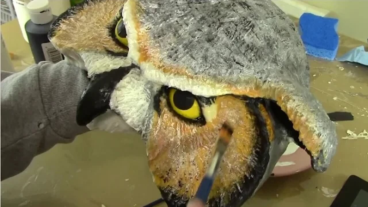 Make a Paper Mache Owl Mask, Part 1