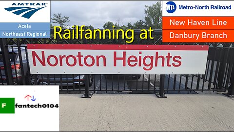 Summer evening railfanning at Noroton Heights Station! Featuring Diesels, M8's & delayed Amtrak.