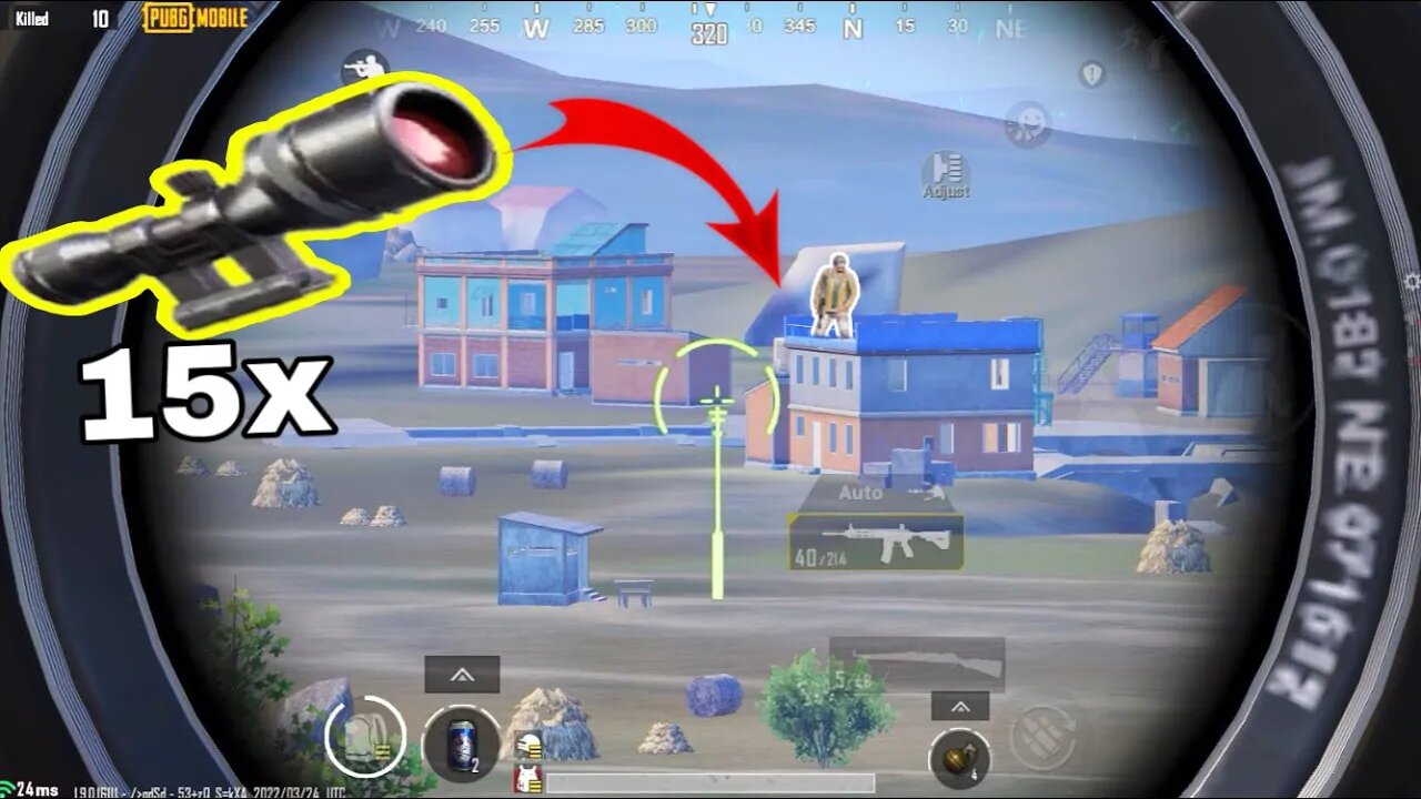 NEW 15x SCOPE in PUBG Mobile🔥