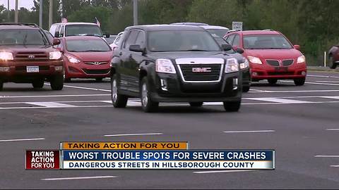 Hillsborough County reveals top 20 severe crash corridors