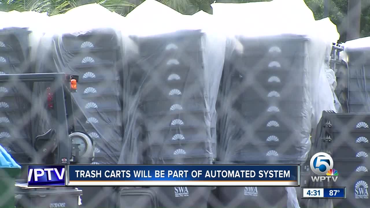 New trash carts will be part of an automated system in Palm Beach County