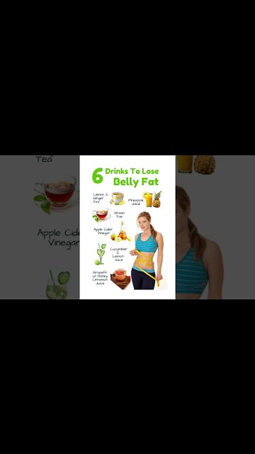 6 drinks to lose belly fat | How to lose belly fat | Lose Weight #shorts