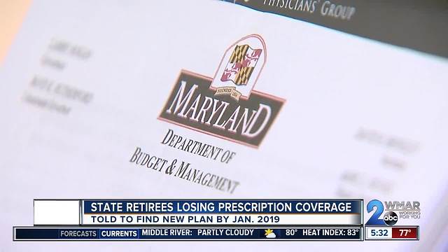 Maryland state retirees losing prescription coverage in 2019