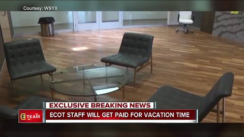 ECOT staff will get paid for vacation time