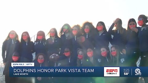 Miami Dolphins honor Park Vista flag football